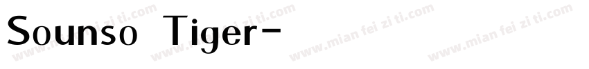 Sounso Tiger字体转换
